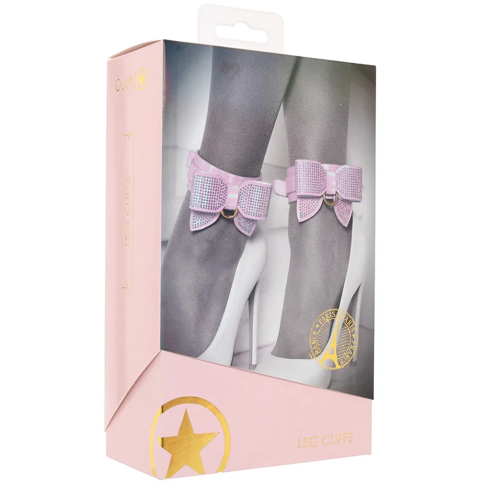 Ouch! Paris Collection Leg Cuffs in Pink
