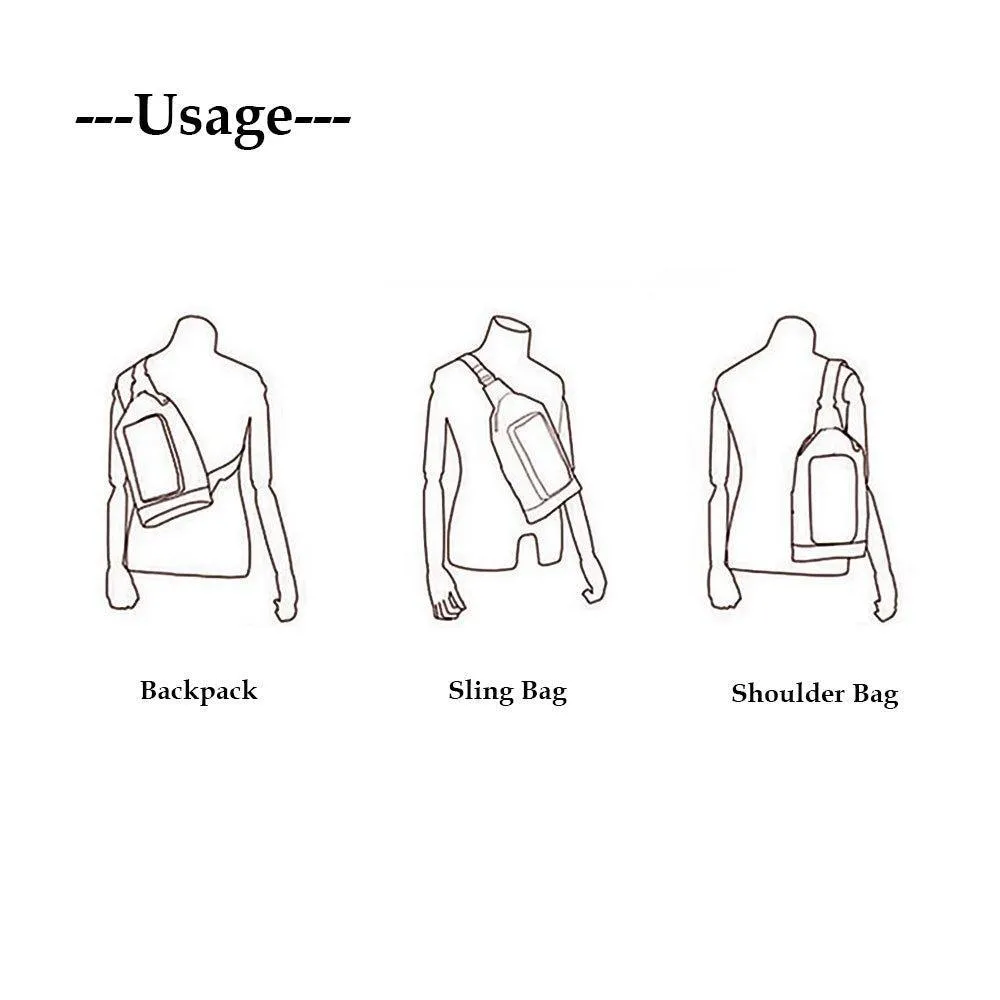 Outdoor Sling Backpack For Mens