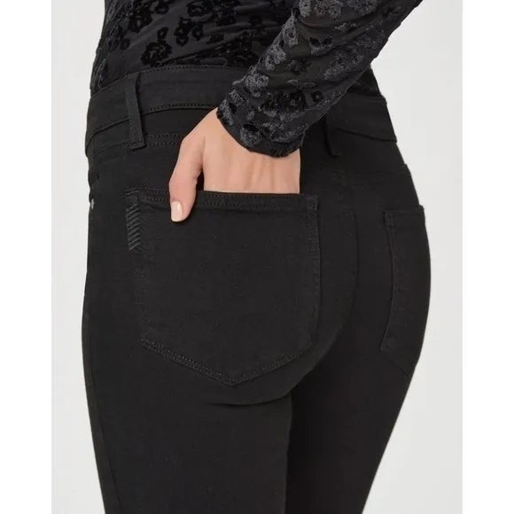 Paige Verdugo Crop 26W Black Overdye Denim Jeans