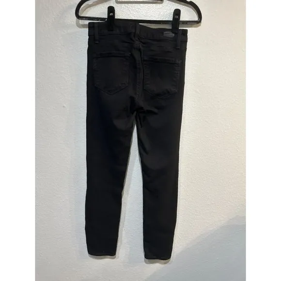 Paige Verdugo Crop 26W Black Overdye Denim Jeans