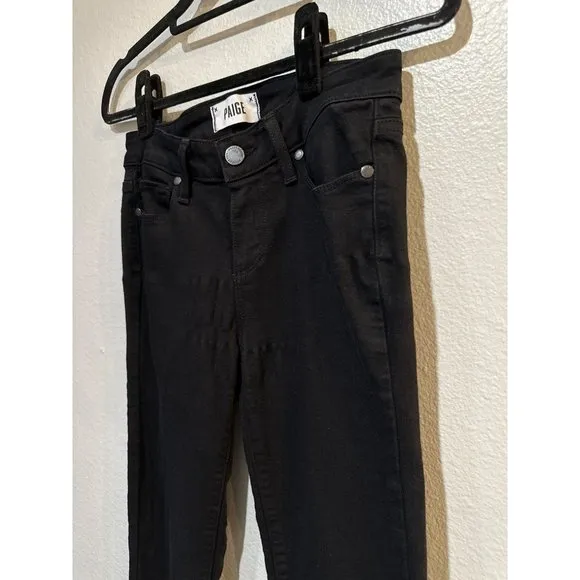 Paige Verdugo Crop 26W Black Overdye Denim Jeans