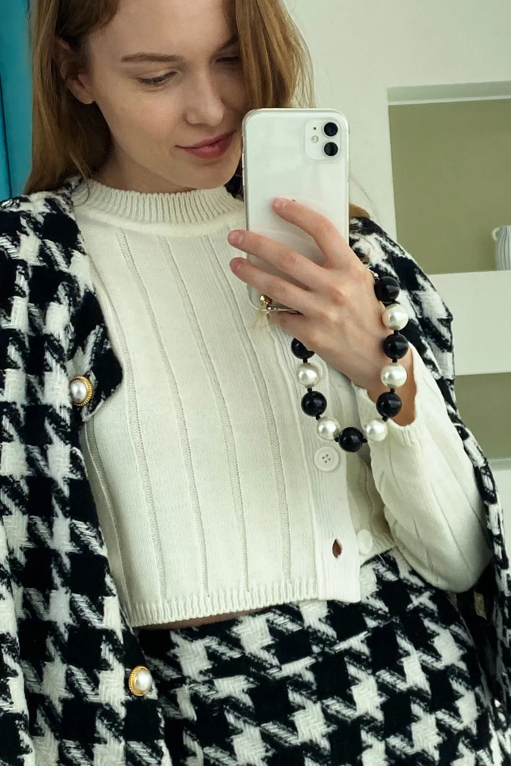 Pam Faux Pearl Phone Strap