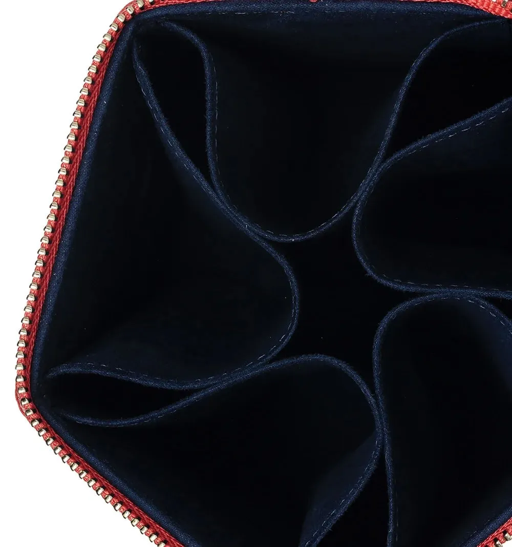 PENTAGON PRISM STORAGE BOX-Red / Navy