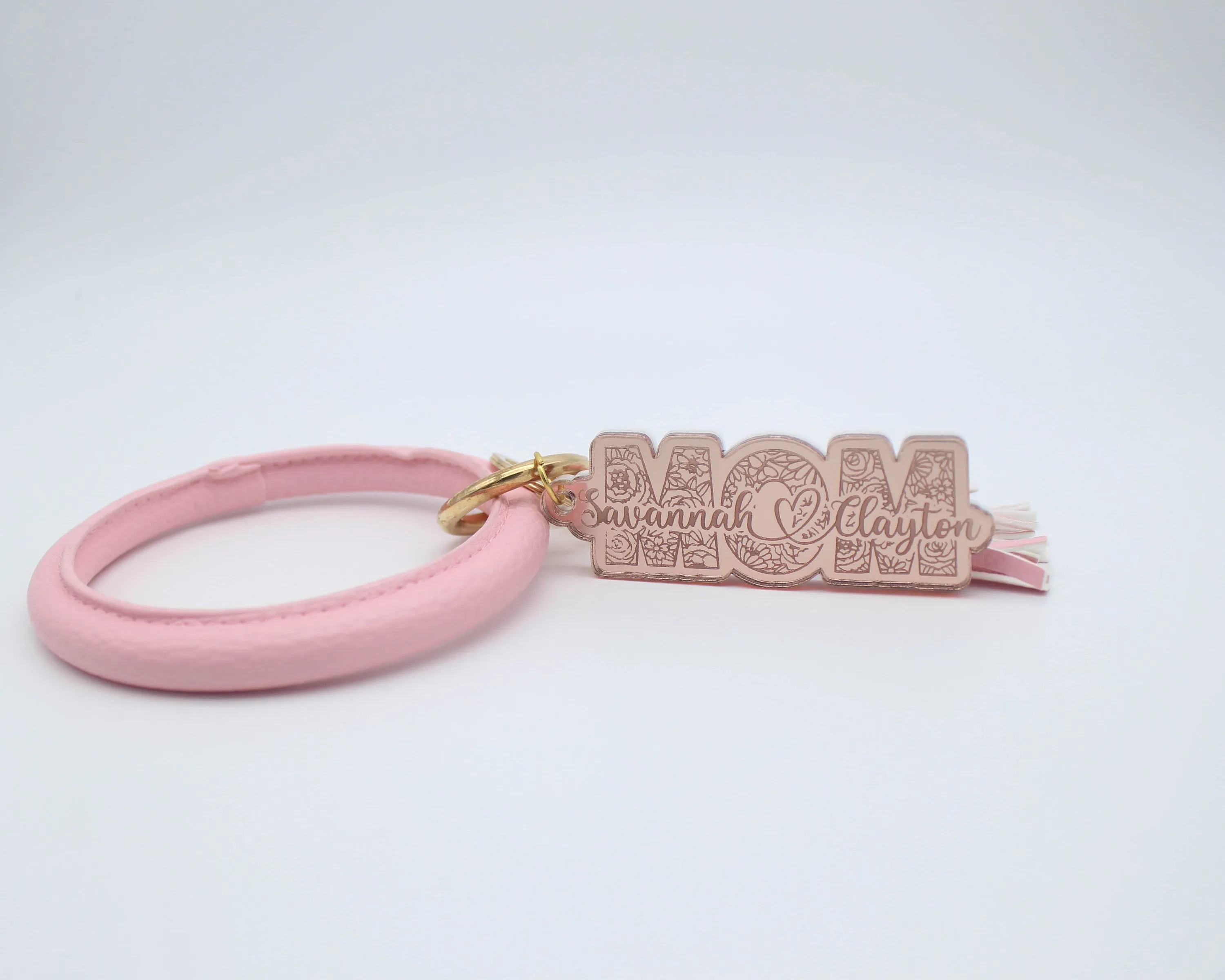 Personalized bangle keychain. Pregnancy announcement. New grandma gift. First mothers day gift. Mothers day necklace  Bangle jewelry