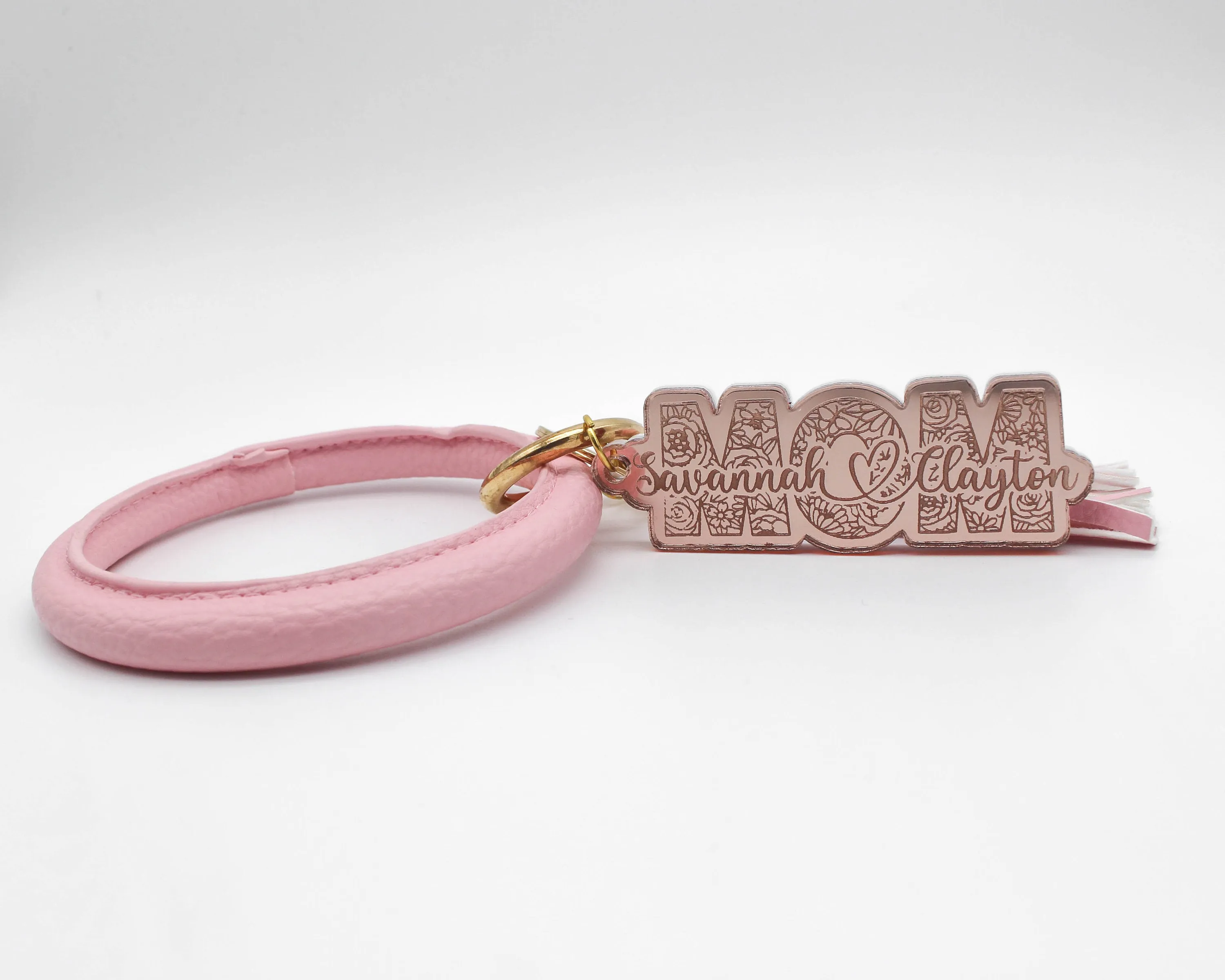 Personalized bangle keychain. Pregnancy announcement. New grandma gift. First mothers day gift. Mothers day necklace  Bangle jewelry