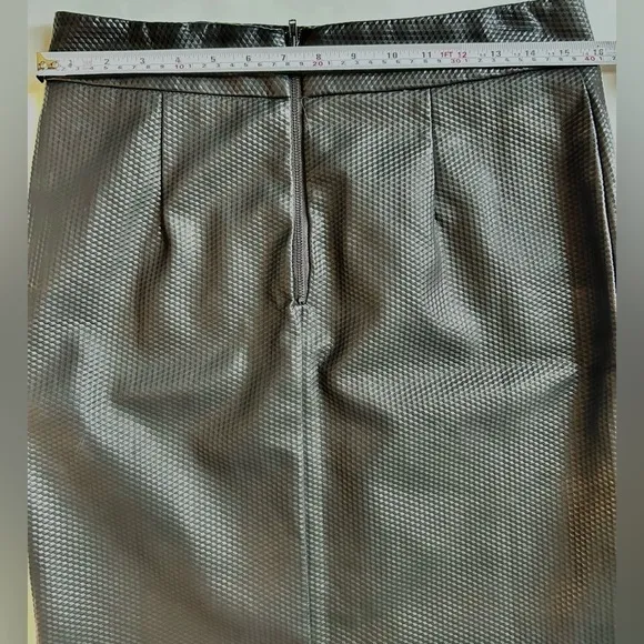Pink martini faux leather skirt black size medium
