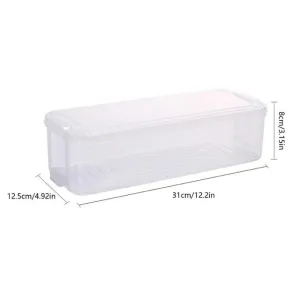 Plastic Storage Bins  Box Food Storage Containers with Lid Freezer Organizer