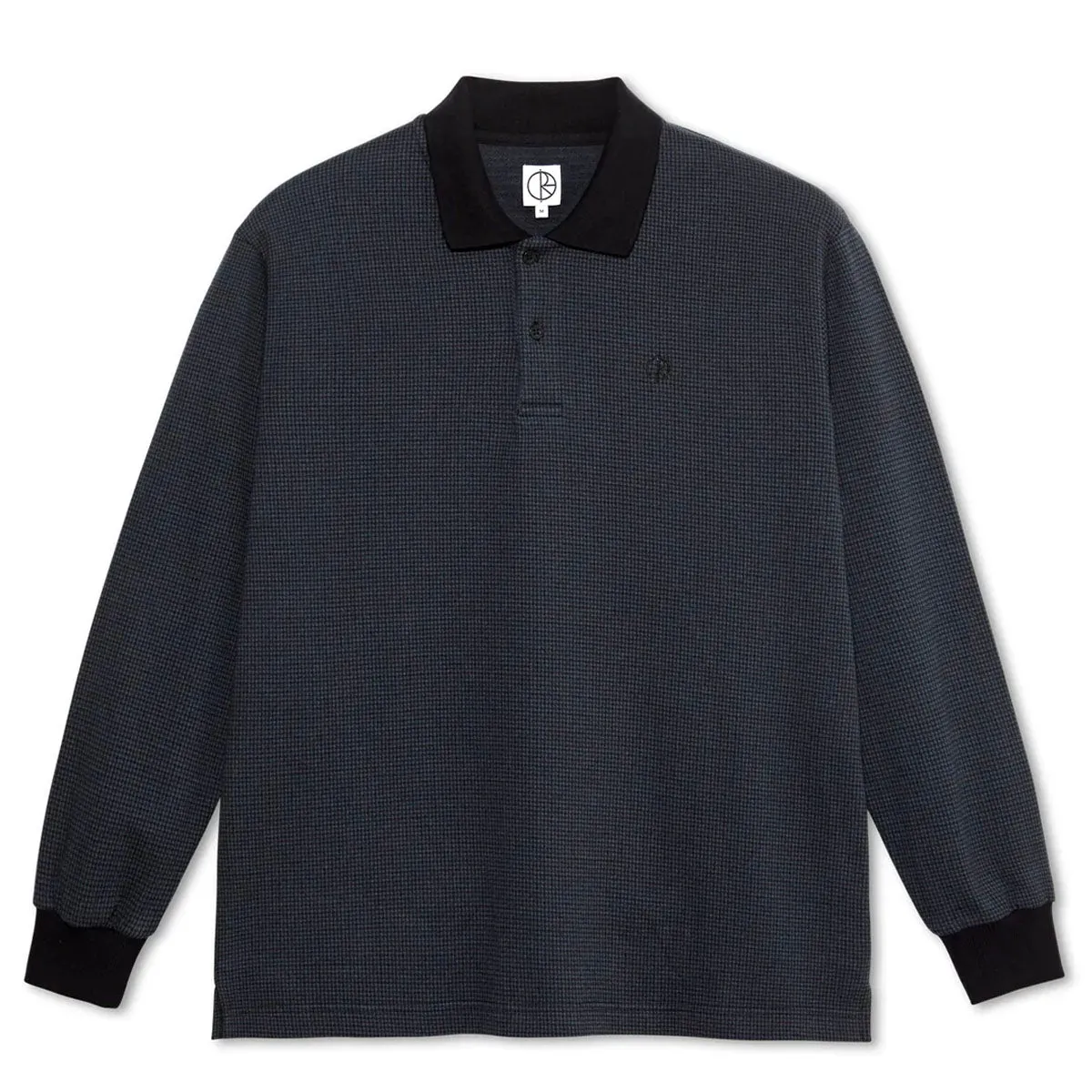 Polar - Houndstooth Polo Longsleeve Tee Black/Grey