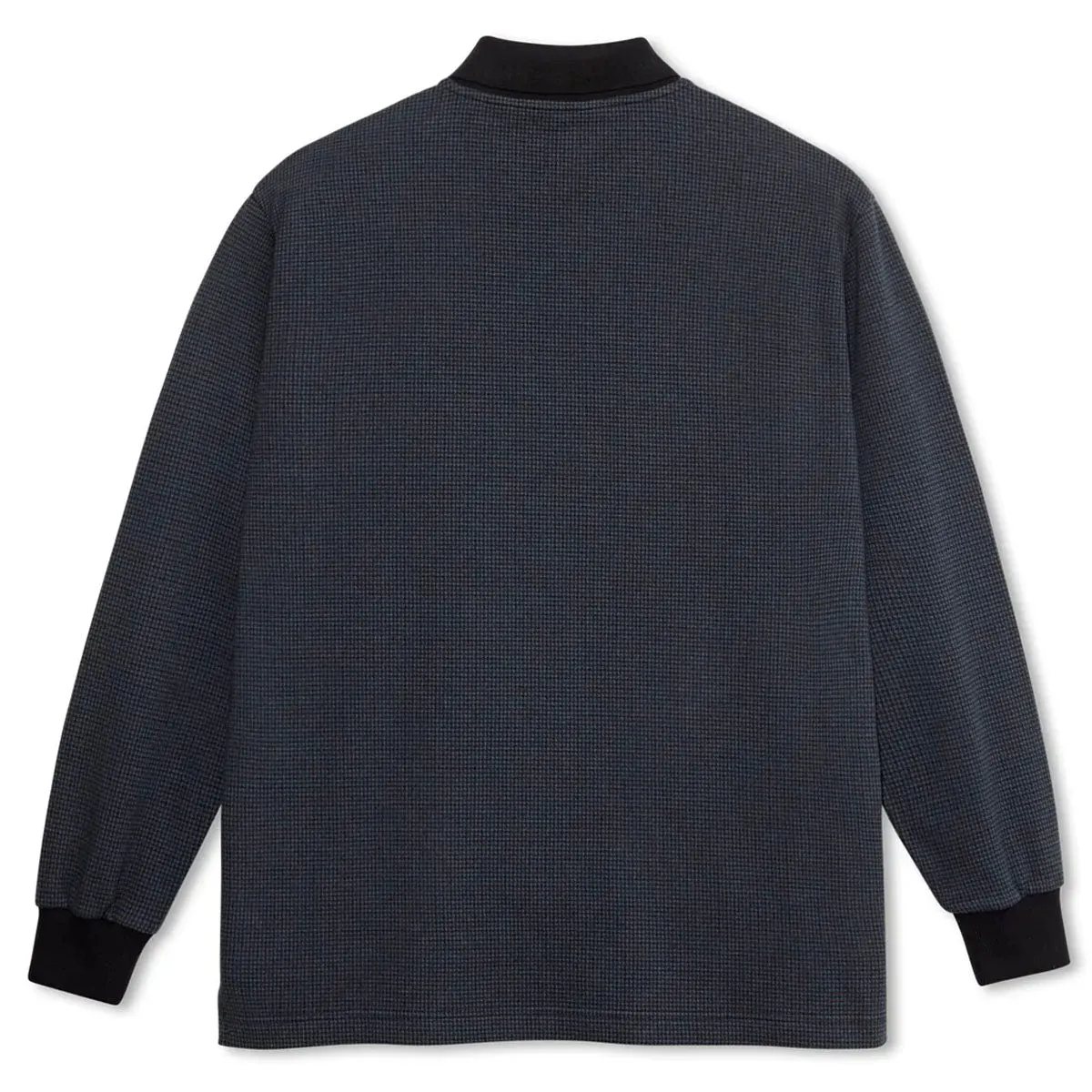 Polar - Houndstooth Polo Longsleeve Tee Black/Grey
