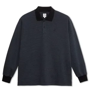 Polar - Houndstooth Polo Longsleeve Tee Black/Grey