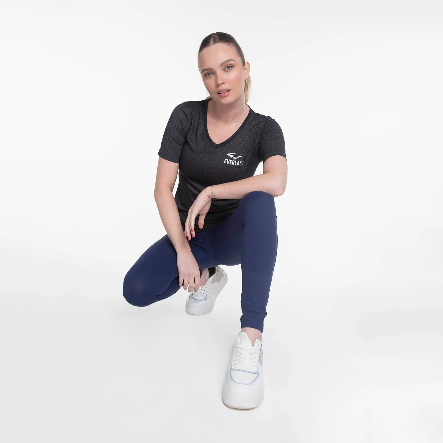 Polera M/C Basic Titanio Everlast