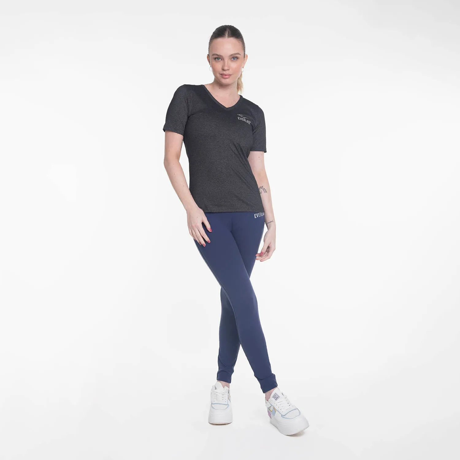 Polera M/C Basic Titanio Everlast