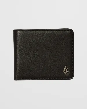 Portefeuille Slim Stone L - BLACK