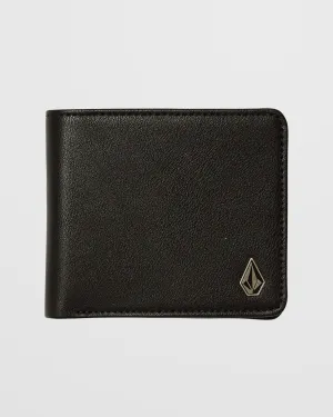 Portefeuille Slim Stone S - BLACK