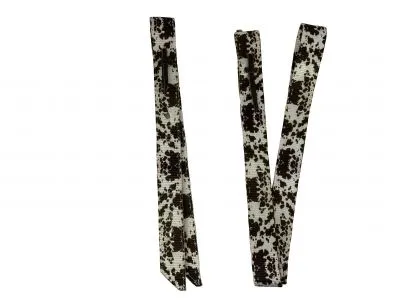 Premium Quality Cow Print Nylon tie strap and Off Billet set
