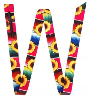 Premium Quality Serape & Sunflower Print Nylon Latigo