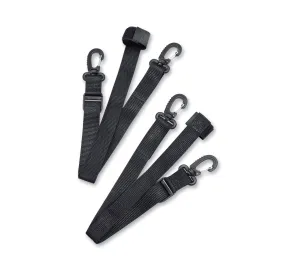 Premium Touring Luggage Auxiliary Strap Kit - Black