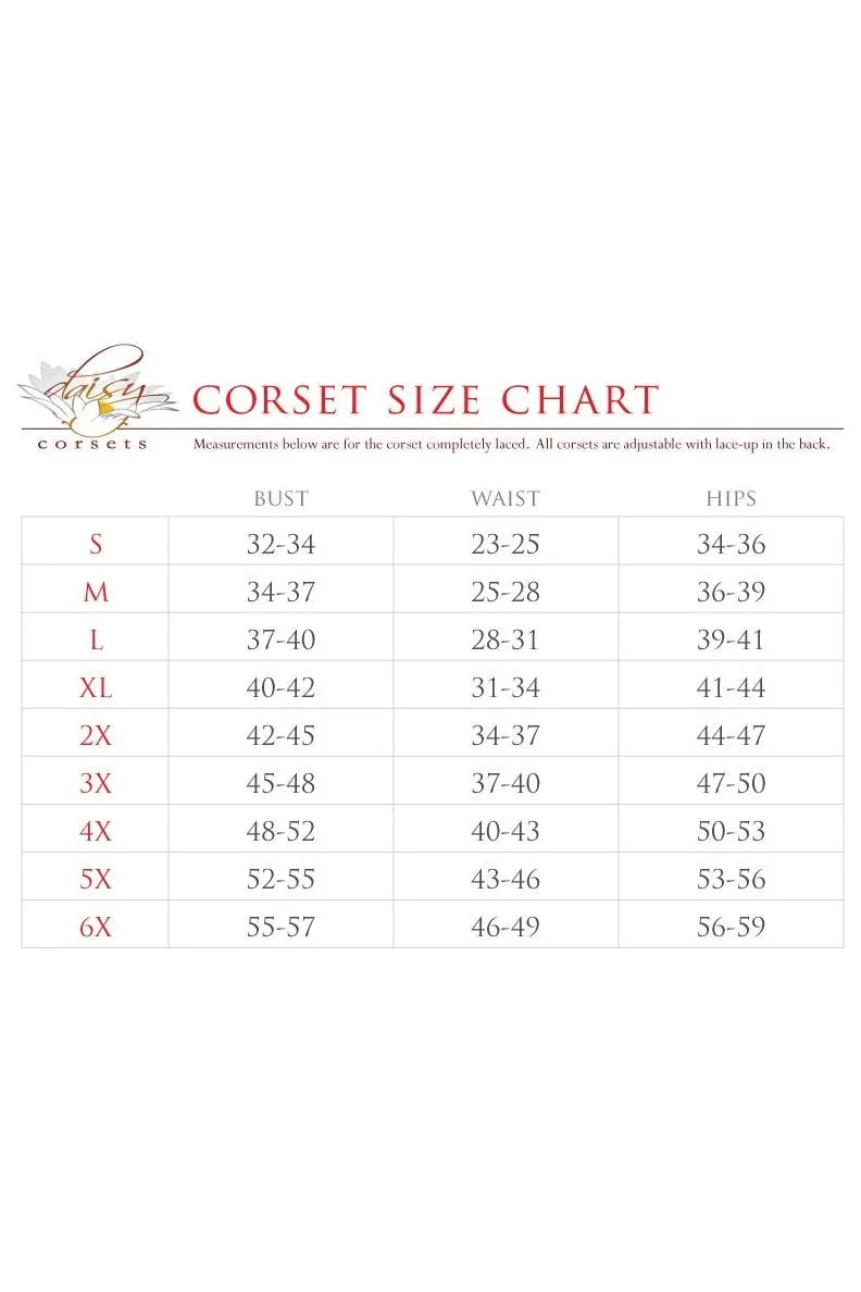 Prime Collection 5 Piece Superior Devilish Corset Costume