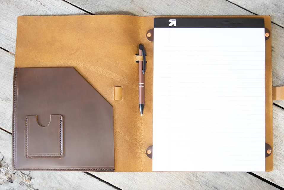 Private Label Legal Pad Leather Folio