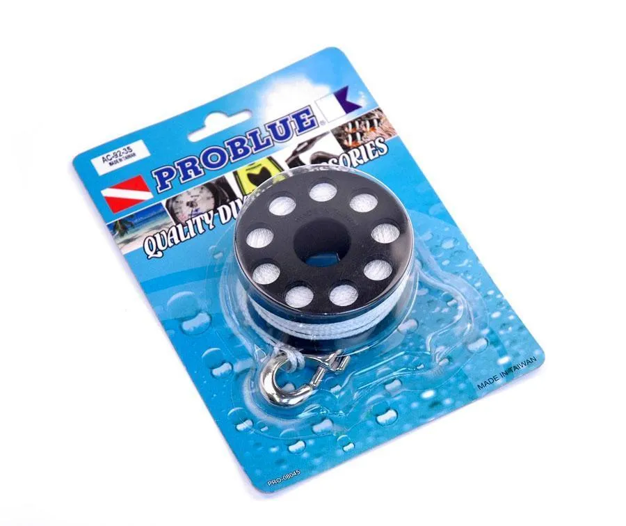 Problue Finger Spool w/20m Line with Brass Clip