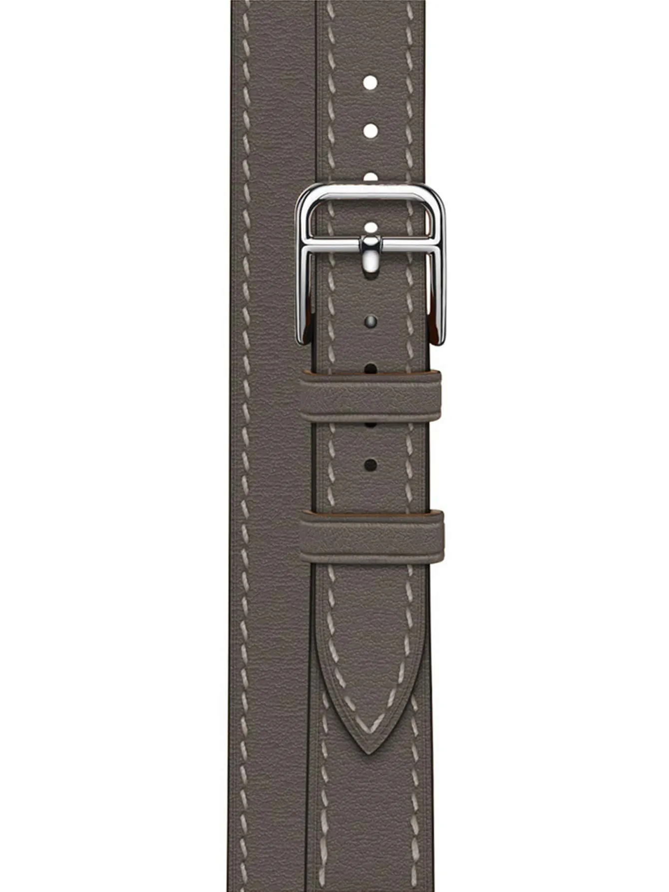 PU Leather Watchband - Dark Grey