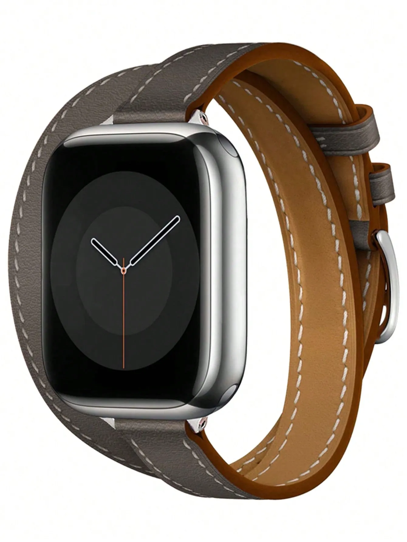 PU Leather Watchband - Dark Grey