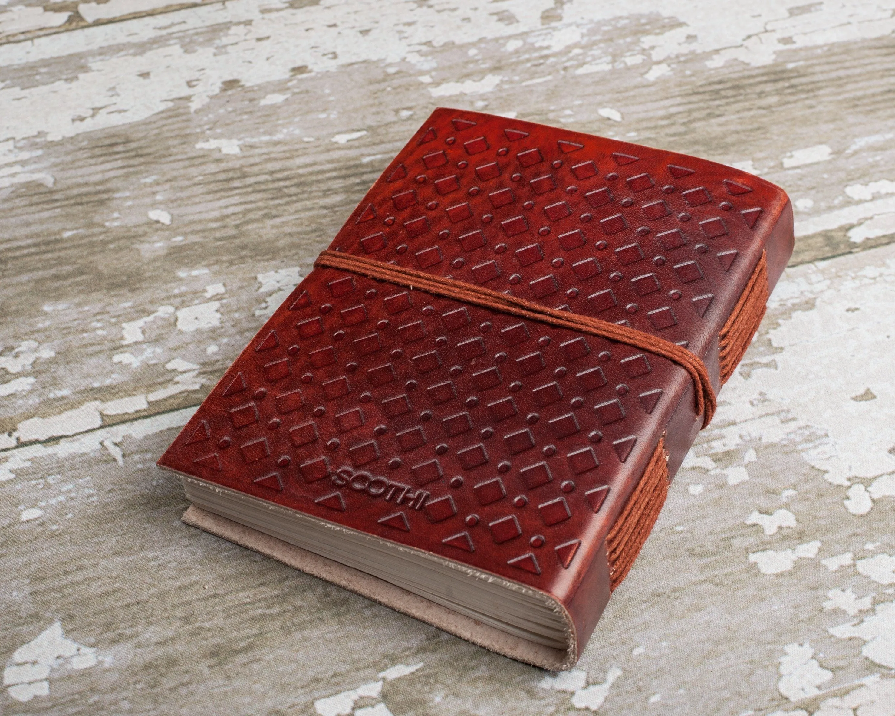 "Hardships And Extraordinary Journey" Handmade Leather Journal