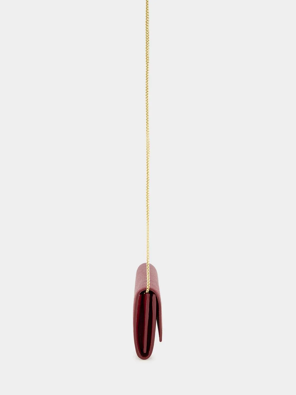 Red Gancini Wallet with Chain