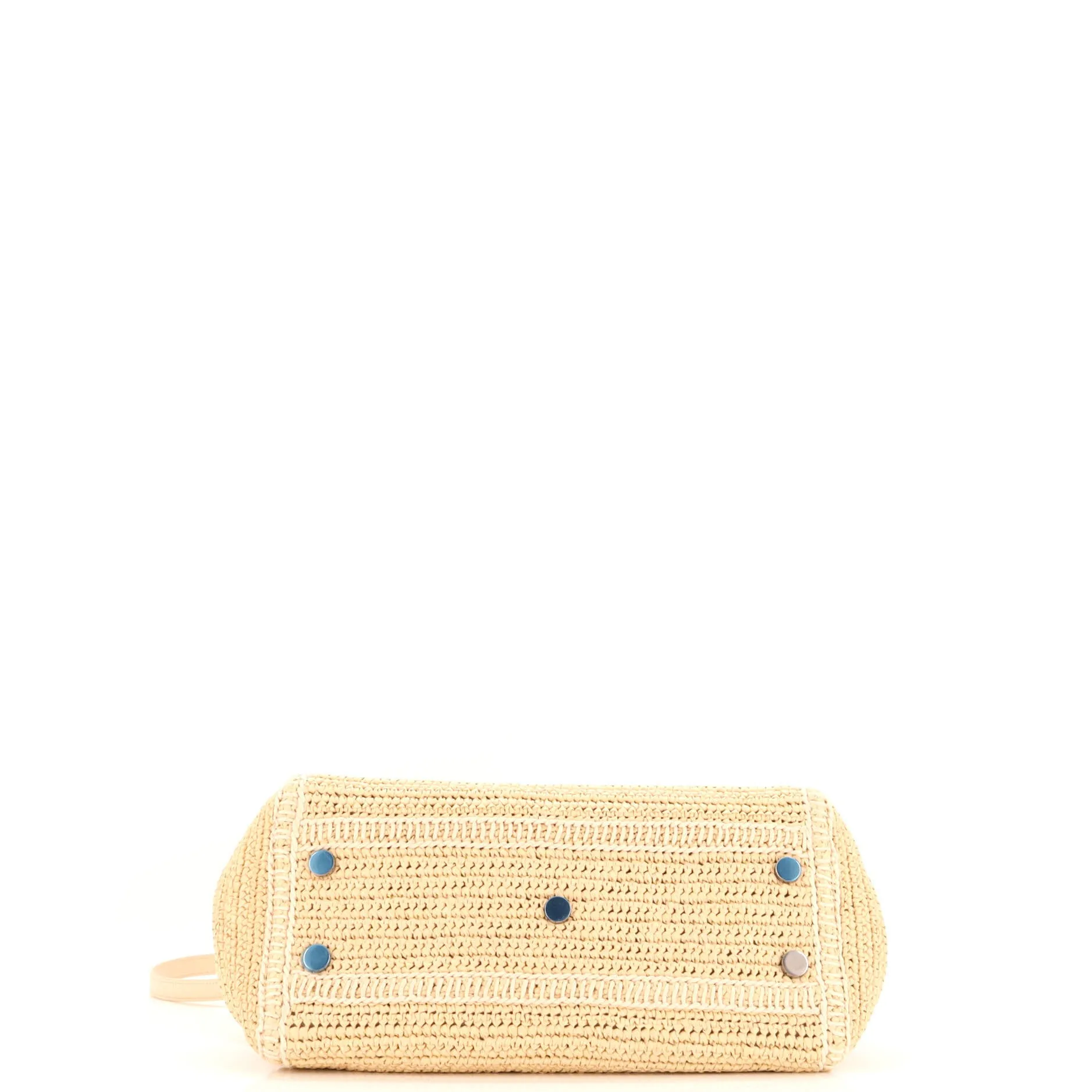 Rive Gauche Cabas Woven Raffia Small