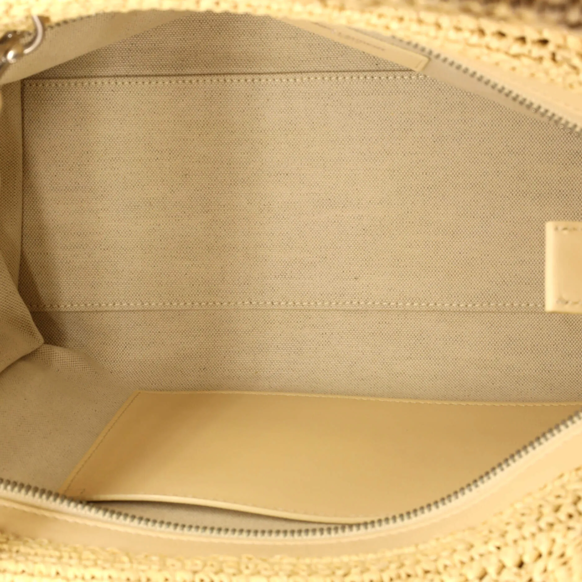 Rive Gauche Cabas Woven Raffia Small