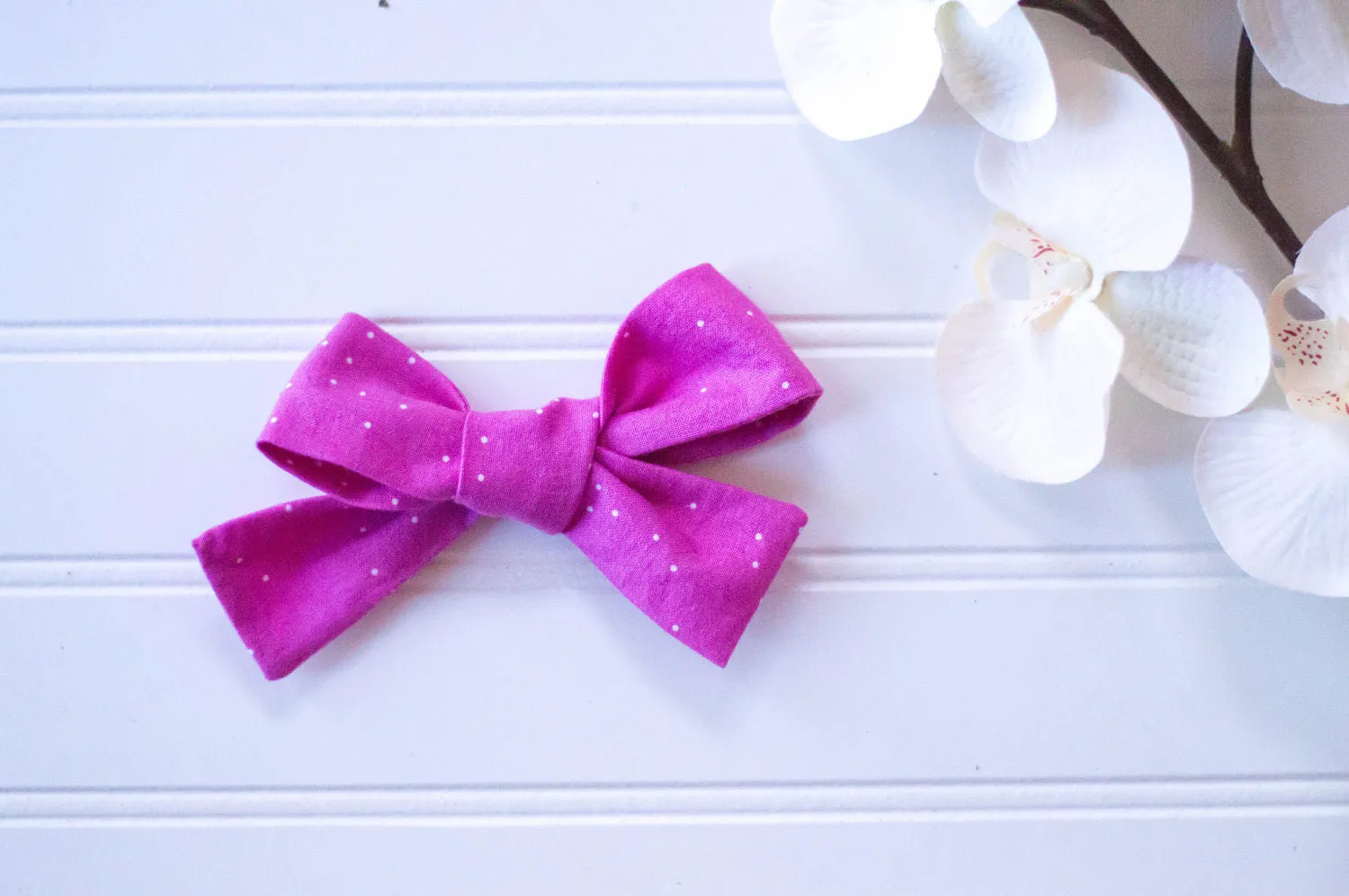 River Bow // Large Schoolgirl bow // Sprinkle Petal