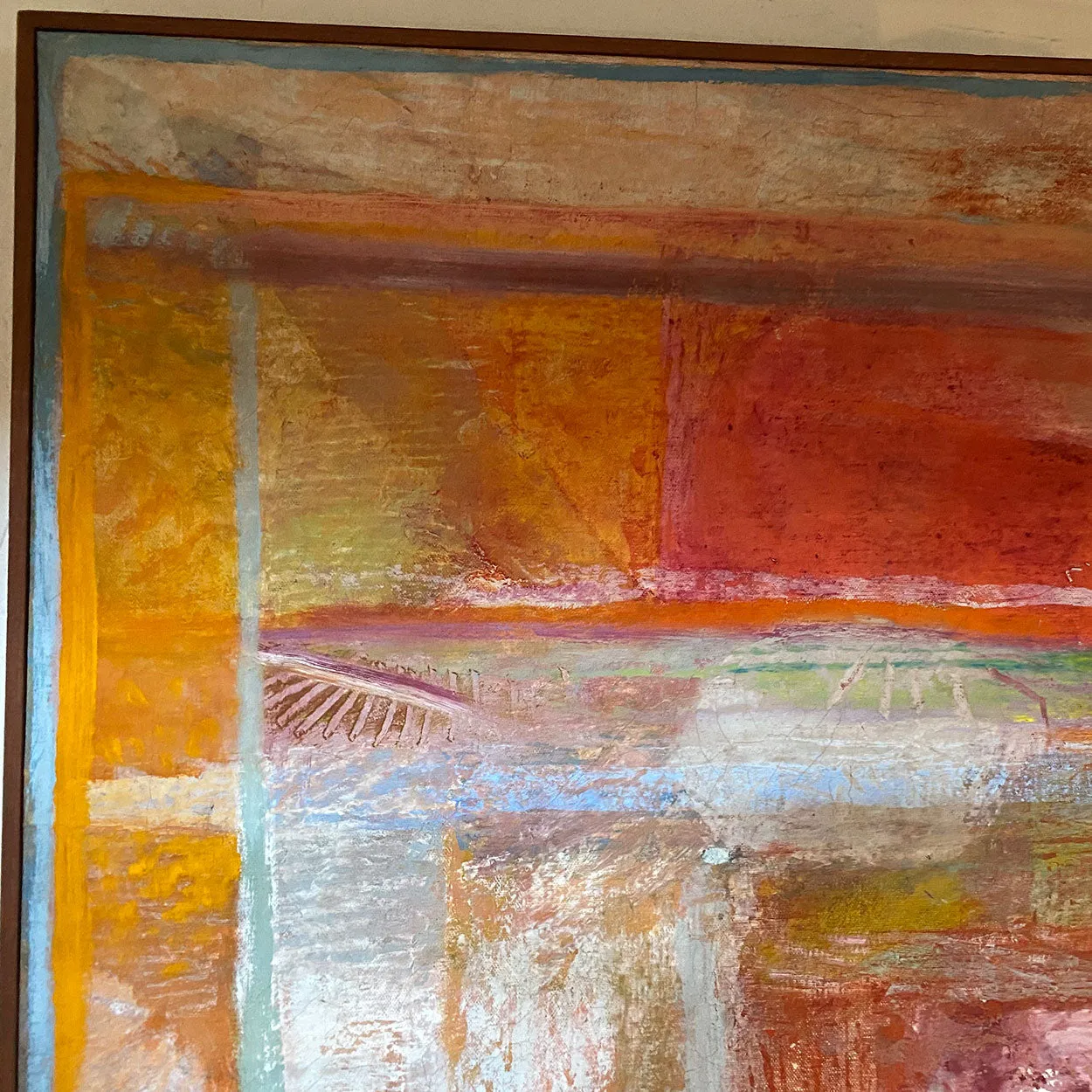 ROBERT NATKIN Oil Painting on Canvas, Interior