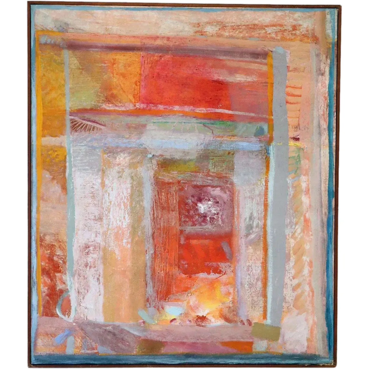 ROBERT NATKIN Oil Painting on Canvas, Interior
