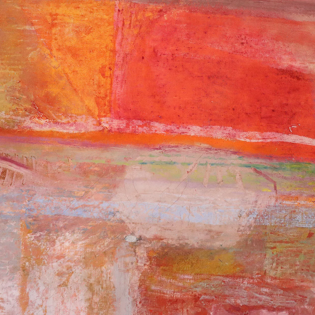 ROBERT NATKIN Oil Painting on Canvas, Interior