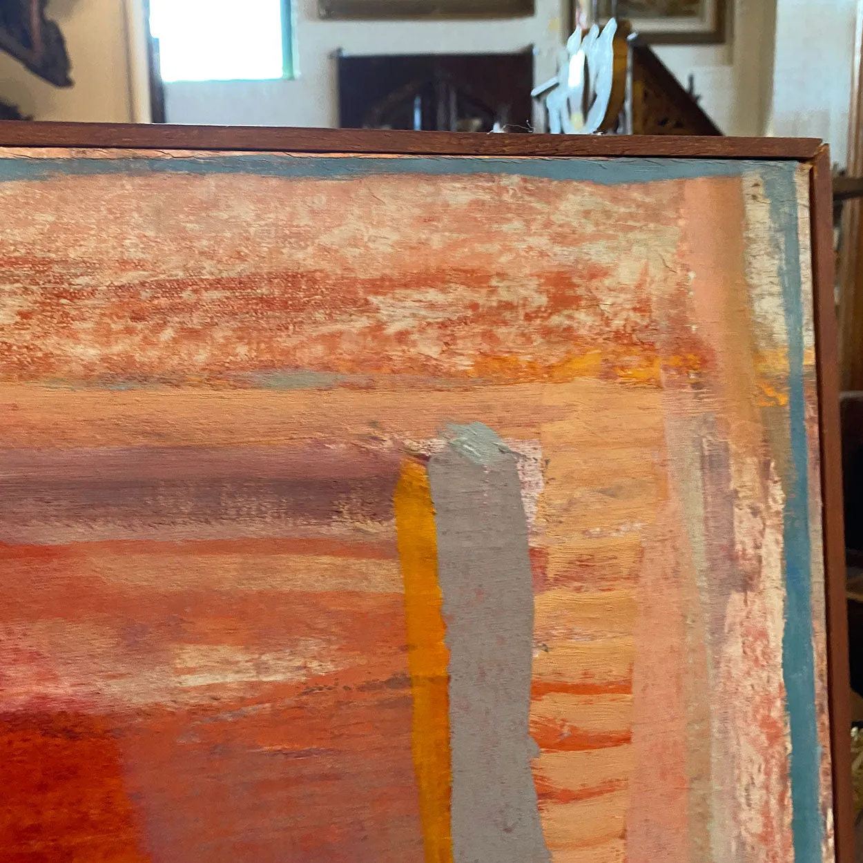 ROBERT NATKIN Oil Painting on Canvas, Interior