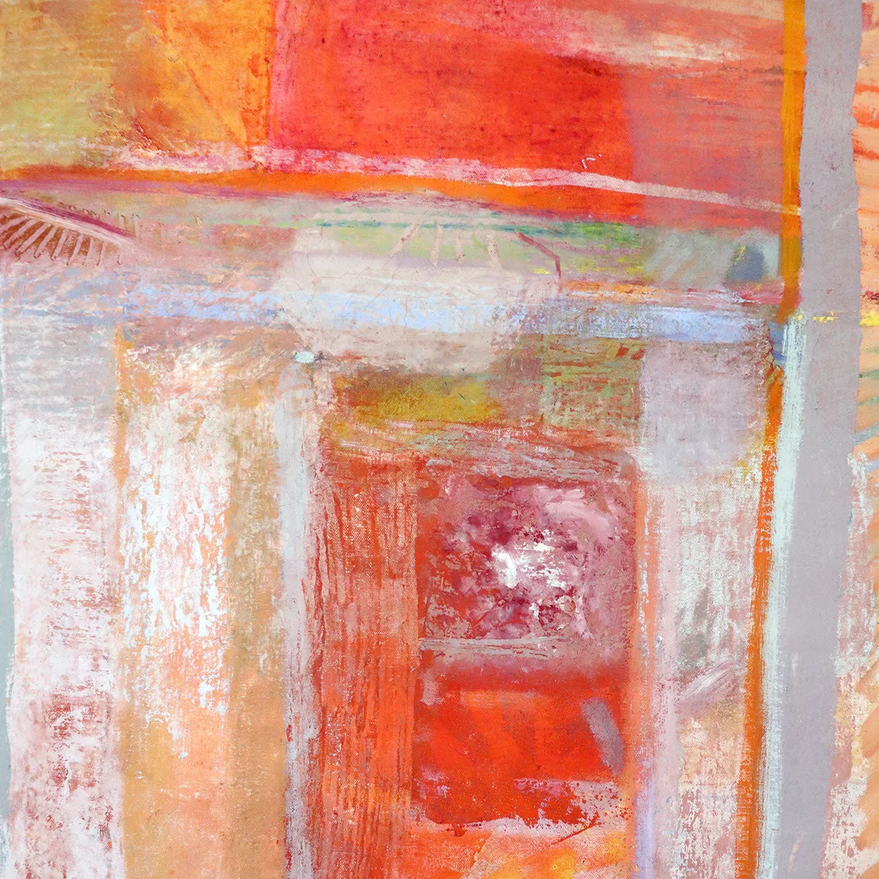 ROBERT NATKIN Oil Painting on Canvas, Interior