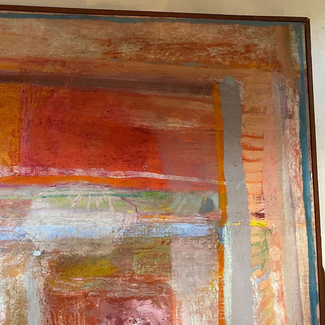 ROBERT NATKIN Oil Painting on Canvas, Interior