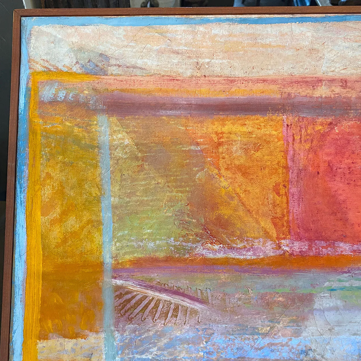 ROBERT NATKIN Oil Painting on Canvas, Interior