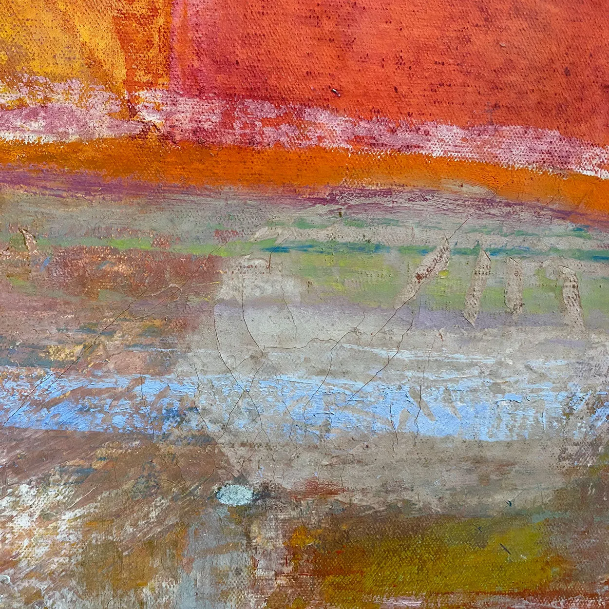 ROBERT NATKIN Oil Painting on Canvas, Interior