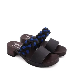 ROCCO BRAID SANDALS   Black Navy
