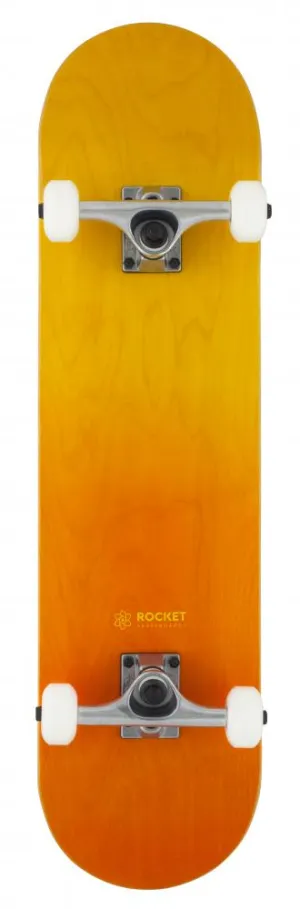 Rocket Double Dipped Complete Skateboard 8.0" - Orange / Yellow