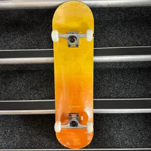 Rocket Double Dipped Orange / Yellow 8" Complete Skateboard