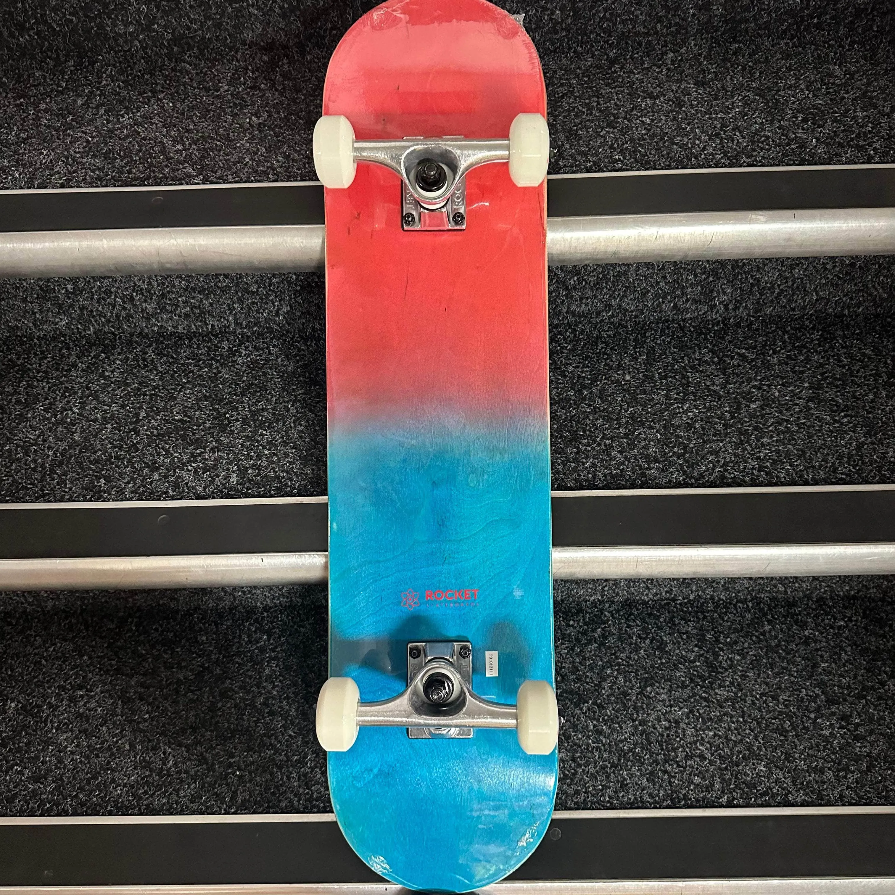 Rocket Double Dipped Red / Blue 7.5" Complete Skateboard