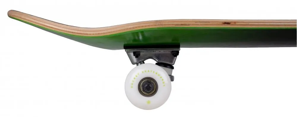 Rocket Skateboard Double Dipped Black Complete Skateboard - 8.0"