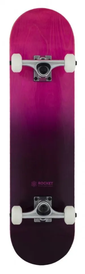 Rocket Skateboard Double Dipped Purple Complete Skateboard - 7.75"
