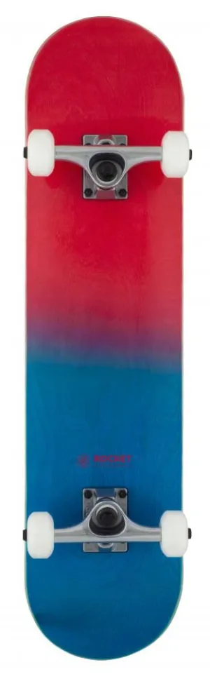 Rocket Skateboard Double Dipped Red Complete Skateboard - 7.5"