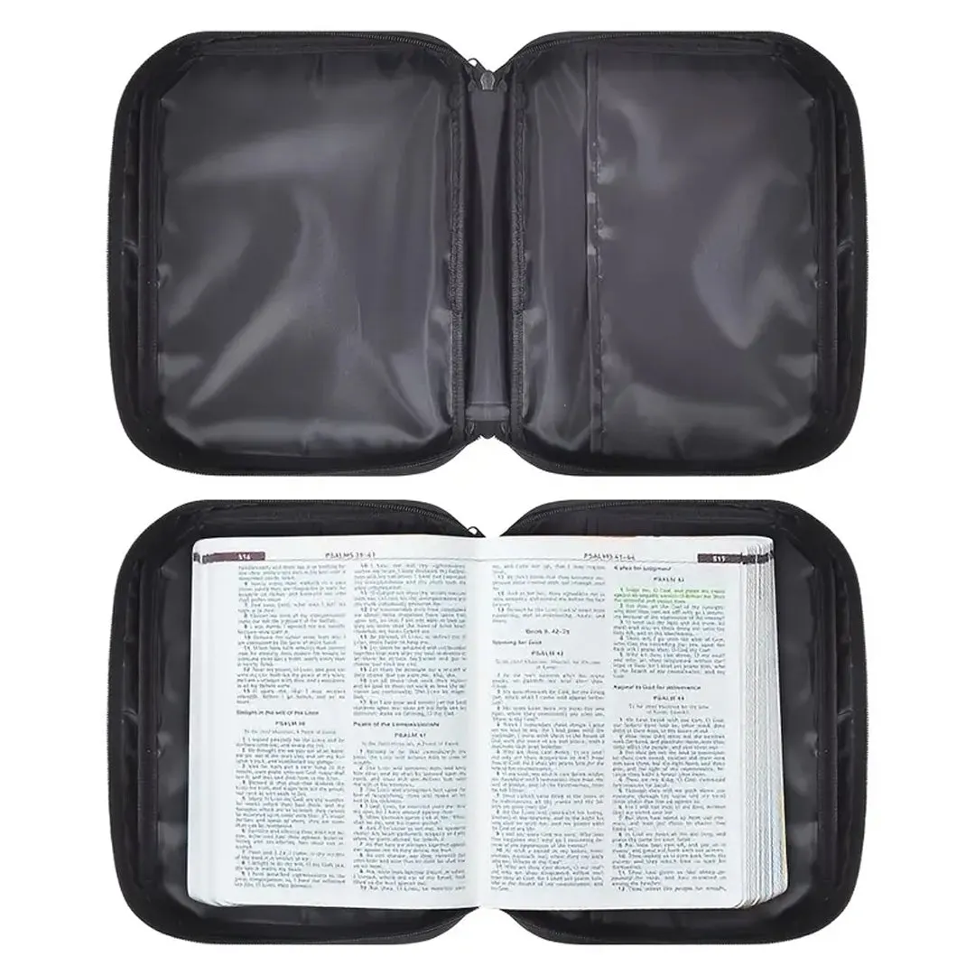 Rustic 'Pray Big, Trust God' Canvas Bible Cover – Personalize with Your Name | CHRISTIANARTBAG