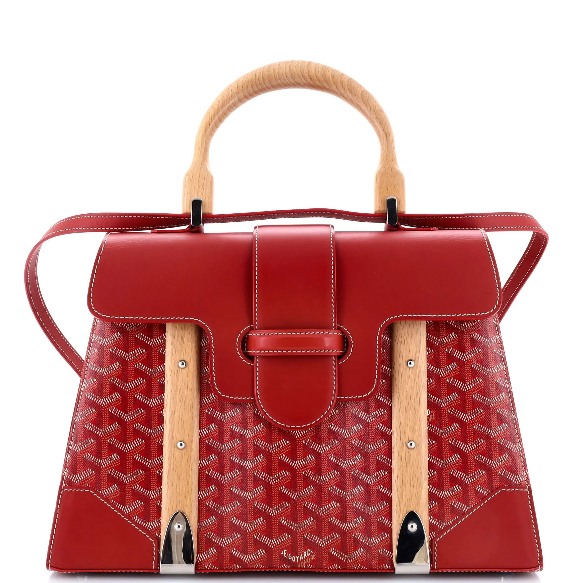 Saigon Top Handle Bag Coated Canvas with Leather MM