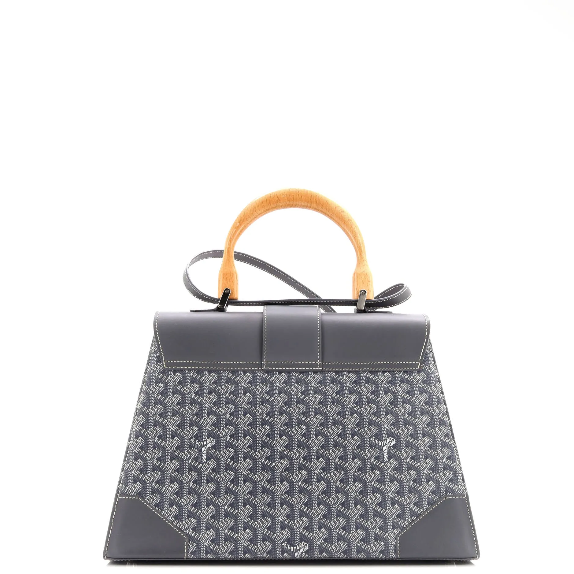 Saigon Top Handle Bag Coated Canvas with Leather MM