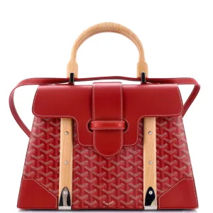 Saigon Top Handle Bag Coated Canvas with Leather MM